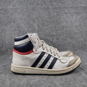 Adidas Shoes Youth 6 Sneakers Top Ten Lifestyle Basketball Hi Top Lace Up White
